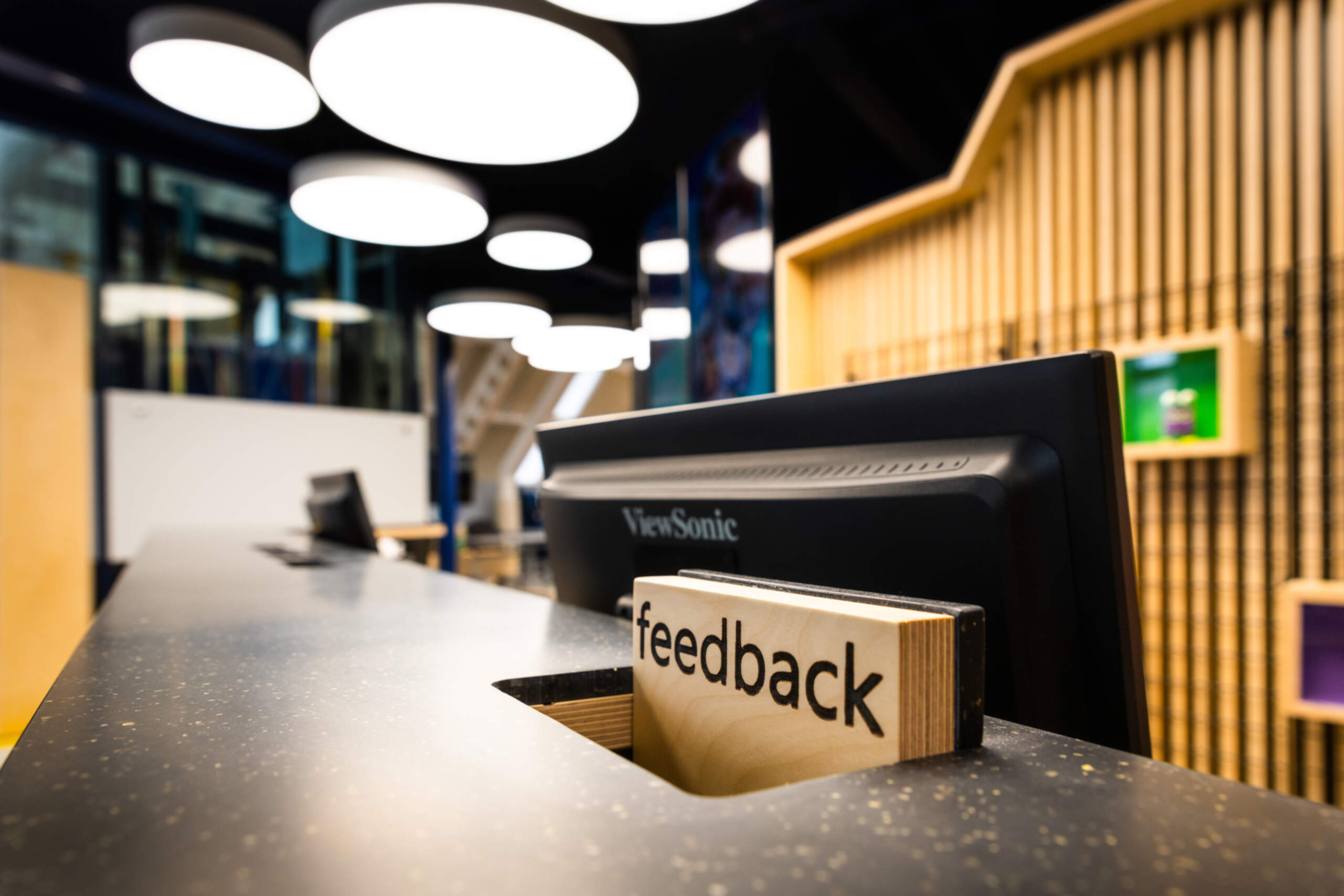 Dundee Science Centre reception and feedback area